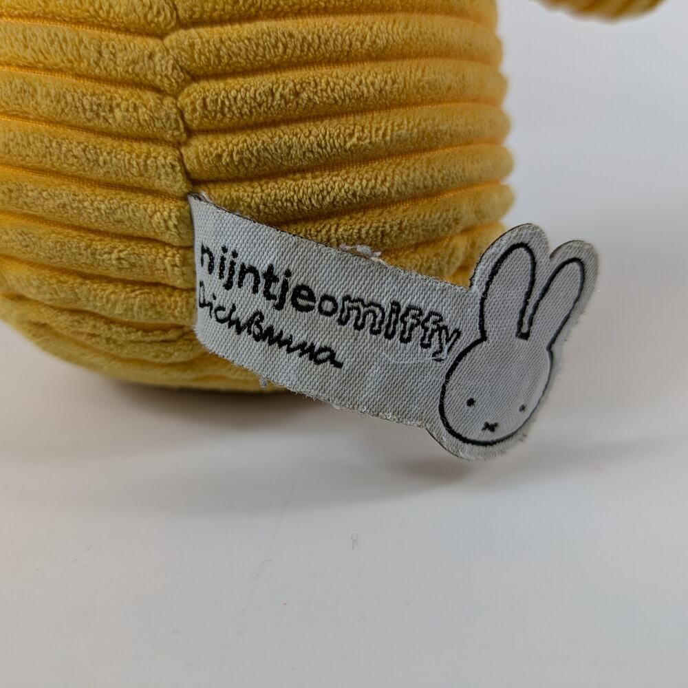Miffy Corduroy Stuffed Bunny Buttercream Rabbit Plush Nijntje Official Yellow - Picture 6 of 13